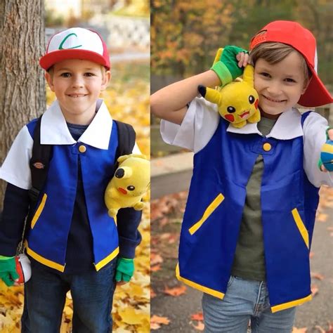 ash pokemon trainer costume|More.